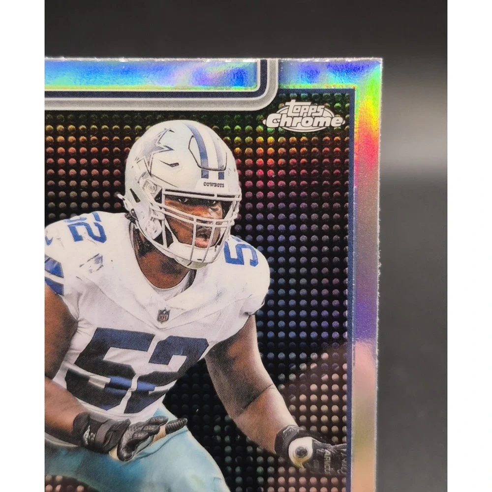 2025 Topps Chrome Tyler Booker 381 Lightboard Refractor RC SP Dallas Cowboys